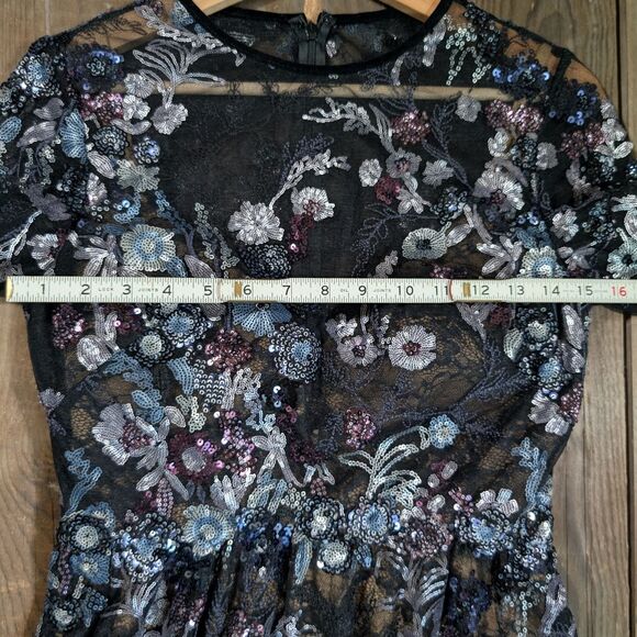 NWT Mac Duggal Sequin Floral Dress 4 - Picture 6 of 13
